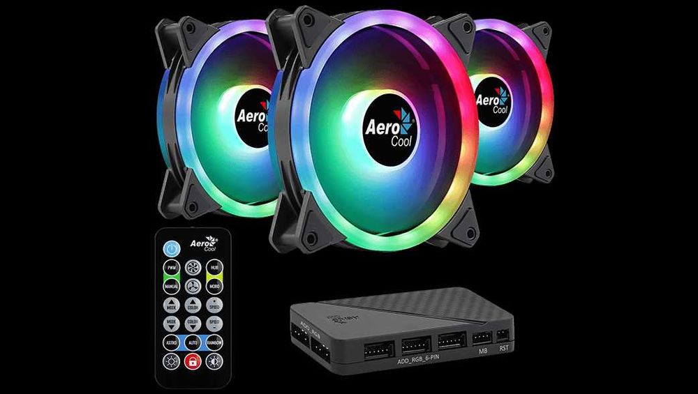 ARGB вентиляторы AeroCool 120 мм — Duo 12 Pro / Saturn Pro