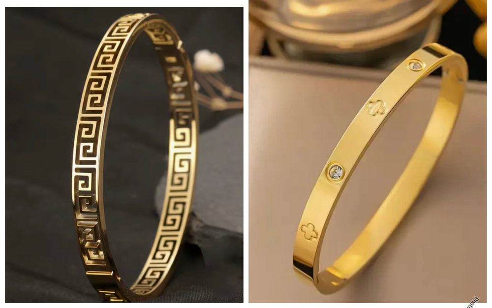 Луксозни гривни - златисти