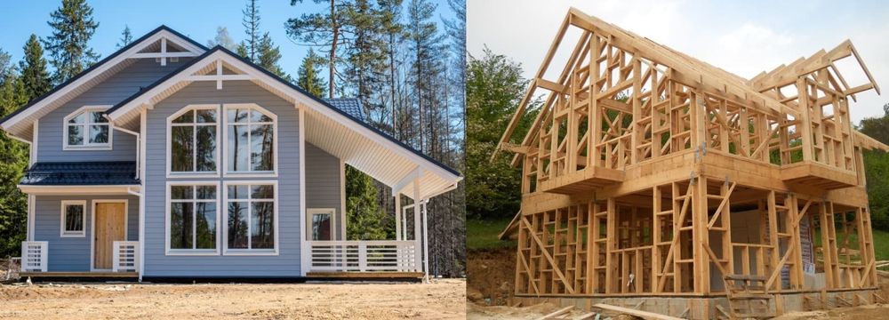 Дома каркасные из дерева !