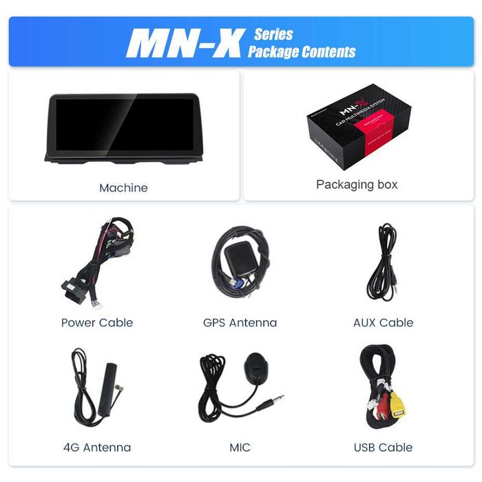 Navigatie BMW Seria 5 F10 F11 F07 4/8 GB RAM Android Carplay SIM Camer