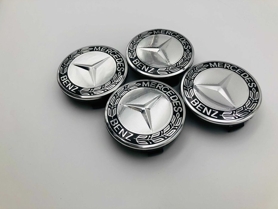 Capace Janta Compatibile Mercedes 72 mm lauri negru