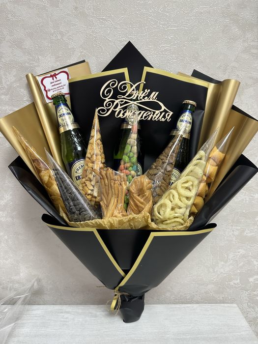 Мужские съедобные букеты