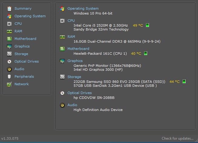 Laptop HP Elitebook 8460p i5/16GB RAM/SSD 240gb