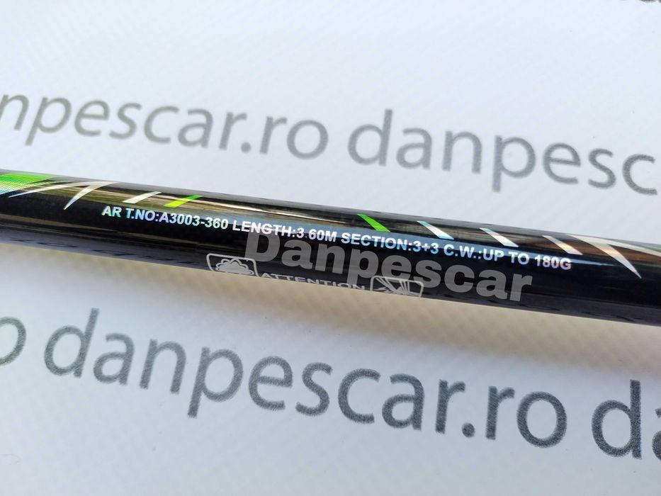 Lanseta Feeder carbon PRO Eastshark 3,60 metri Actiune:180gr