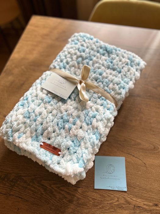 Плетено одеяло Ализе Пуфи