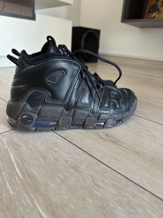 Ghete Nike Uptempo All Black marimea 40