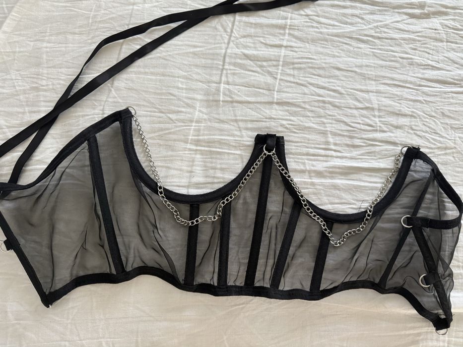 Corset dama cu lant atasat la bust