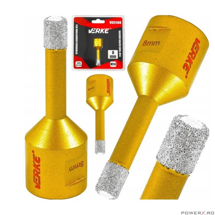 Carota diamantata pentru placi ceramice, marmura, piatra naturala,