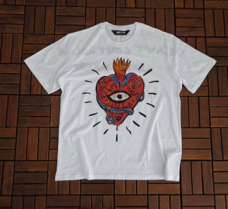 Мъжка тениска Just Cavalli logo print T-shirt organic