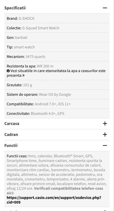 G-Shock Casio GBD H1000
