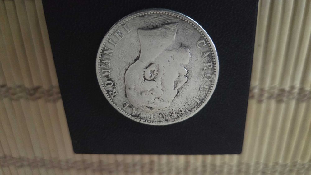 Moneda argint 5 lei 1881
