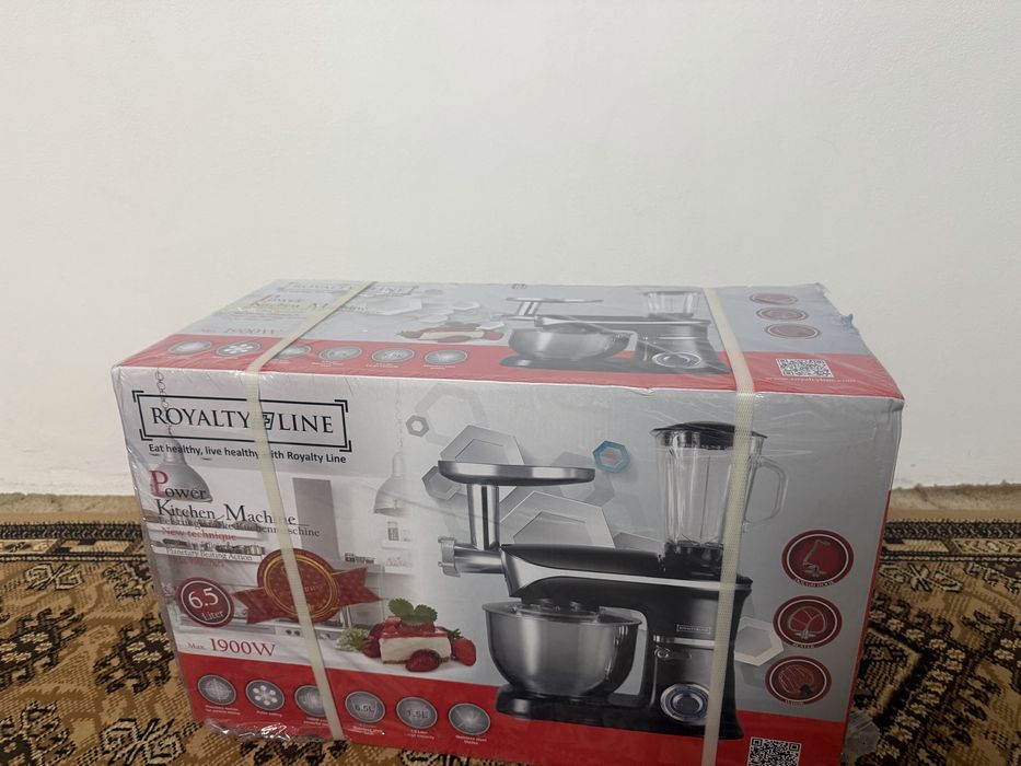 Robot de bucătărie Royalty Line 1900W, 6.5L, 3 în 1 – NOU