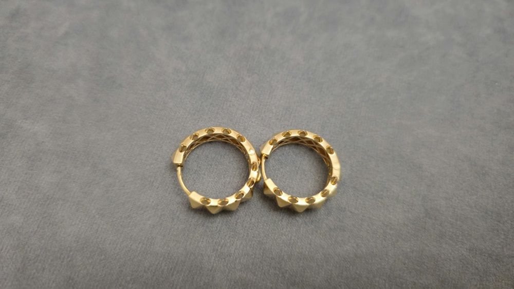 Золотые Серьги новые Cartier Clash