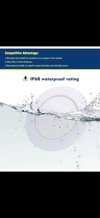 Lumini led subacvatice ultra - subtiri