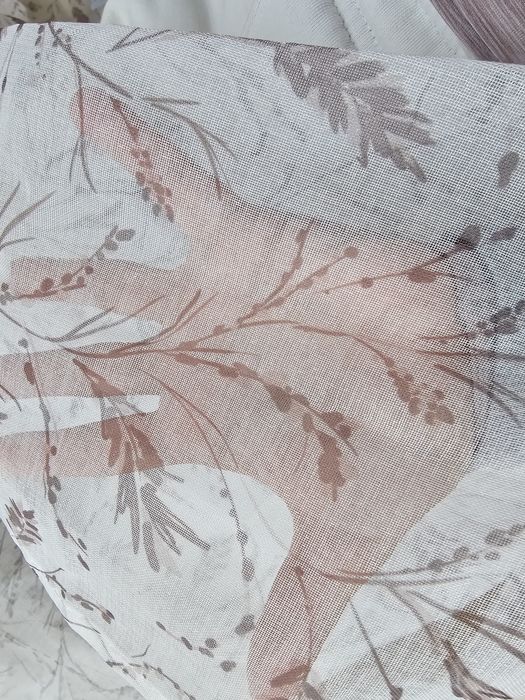 Perdea model gri-crem, 4 buc