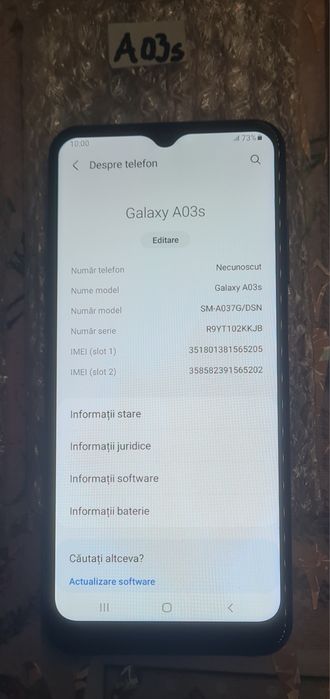 Samsung Galaxy A02s, Galaxy A03s DualSim încărcător rapid inclus 300 lei BUCATA !