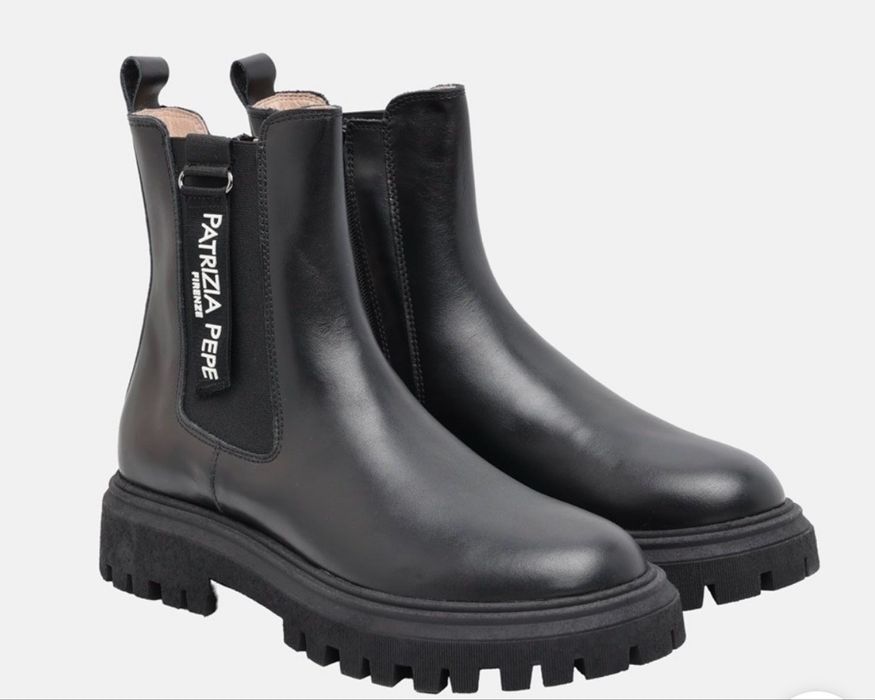 Боти Patrizia Pepe естествена кожа