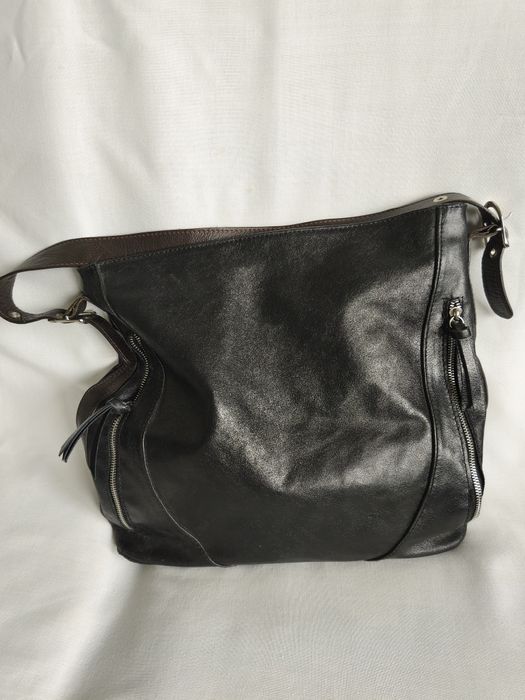 Голяма чанта естествена кожа