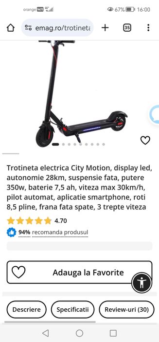 Trotineta City Motion ca noua