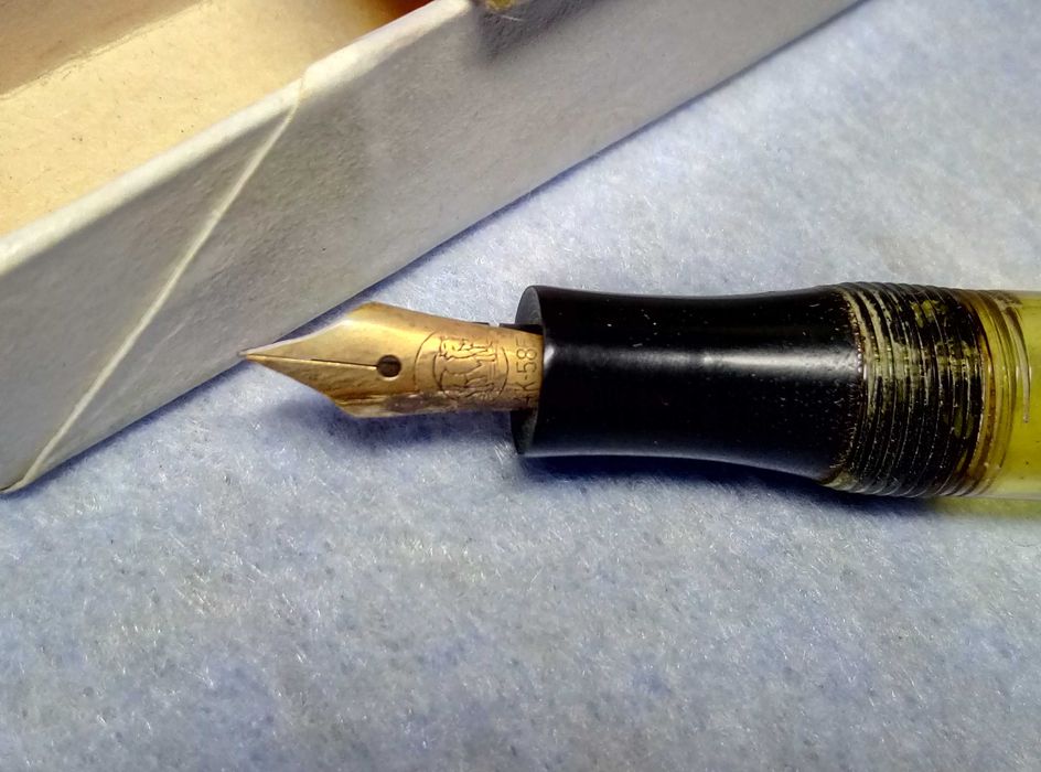 1930-40г Немска Писалка RONA GOLD със ЗЛАТНО Перо Злато 585