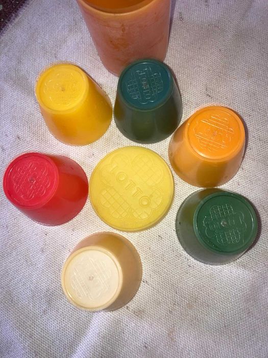 set pahare retro lotto