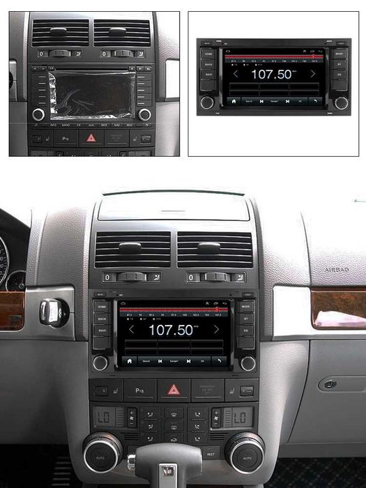 Navigatie Android 14 VW Touareg T5 2003-2010 1/8 Gb CarPlay + CAMERA