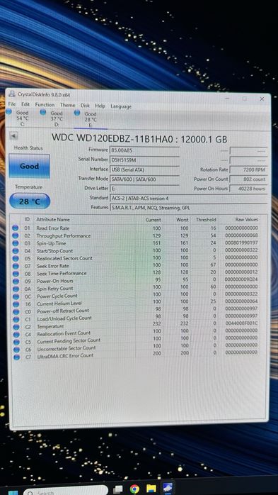 Hdd Extern WD western digital 12 TB GOOD mybook