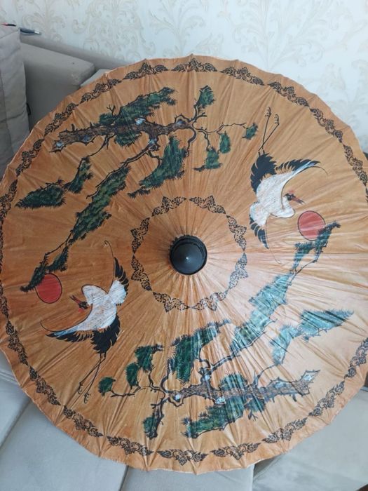 Зонтик бамбуковый винтаж