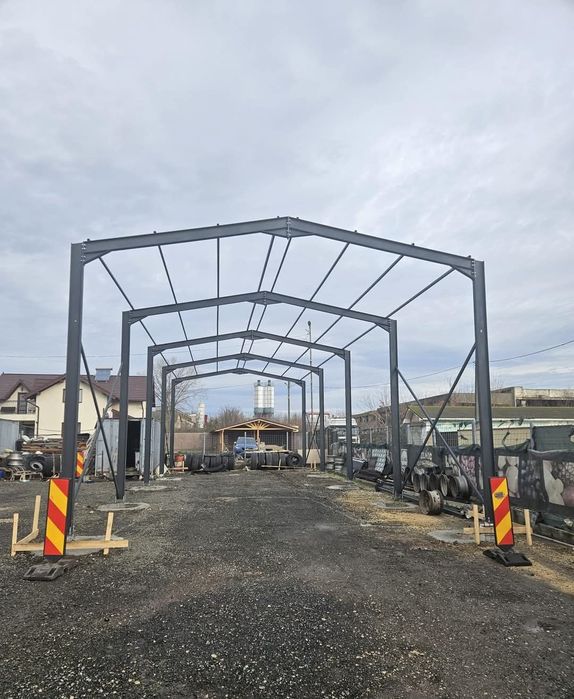 Structura metalica 10x20x4ml stâlpi ferme grinzi