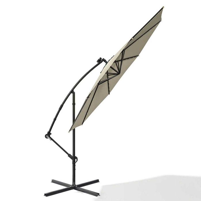 Висококачествен 3М Градински Чадър с 8 ребра LED осветление UV защита