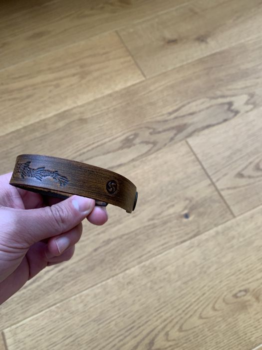 Bratara din piele lup dacic