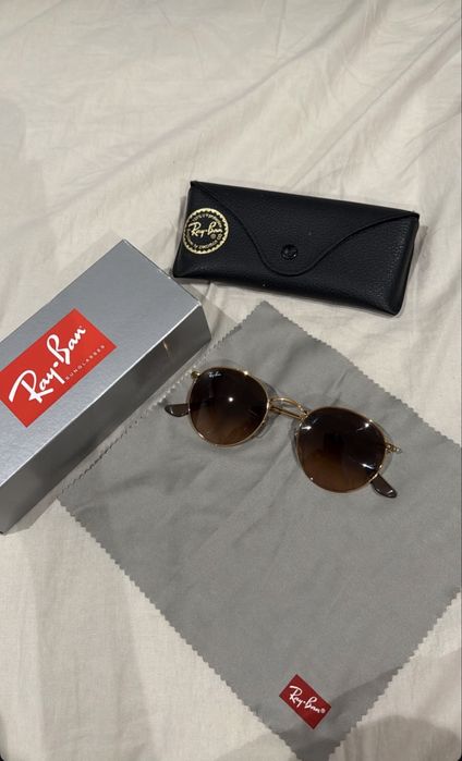 ЧИСТО НОВИ Слънчеви очила Ray-Ban Round (Пълен Комплект)
