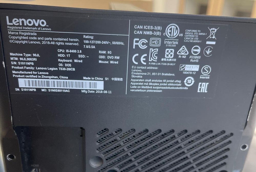 Unitate PC Lenovo Amanet BKG