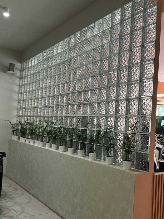 Стеклоблок бесцветный Pyramid алмаз 19х19х8 Чехия