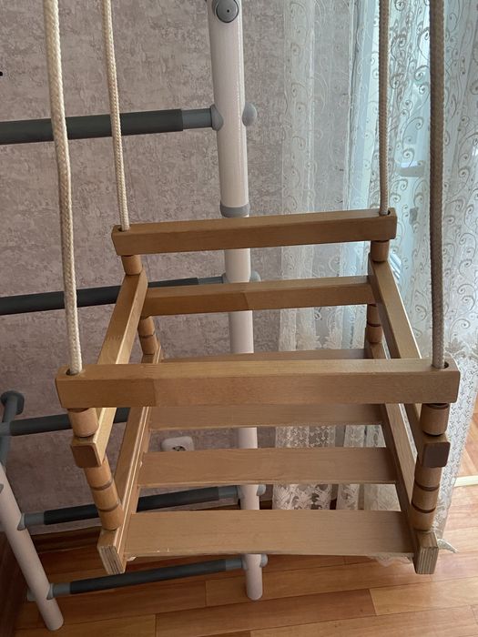 Подвесные качели, деревянные