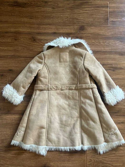 Детская дубленка пальто для девочек