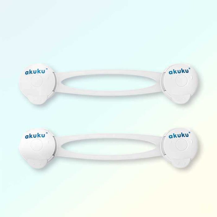 Комплект от 2 броя ключалки, защита за чекмеджета и шкафове, 16см