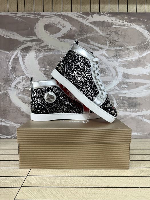 Christian Louboutin High Black Spikes