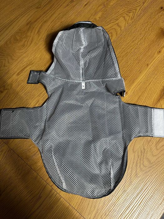 Poncho Ploaie Caine Idepet cu Gluga Marimea L Negru Impermeabil Nou