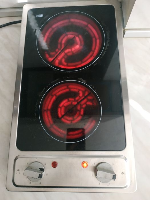 Двоен керамичен/индукционен котлон за вграждане