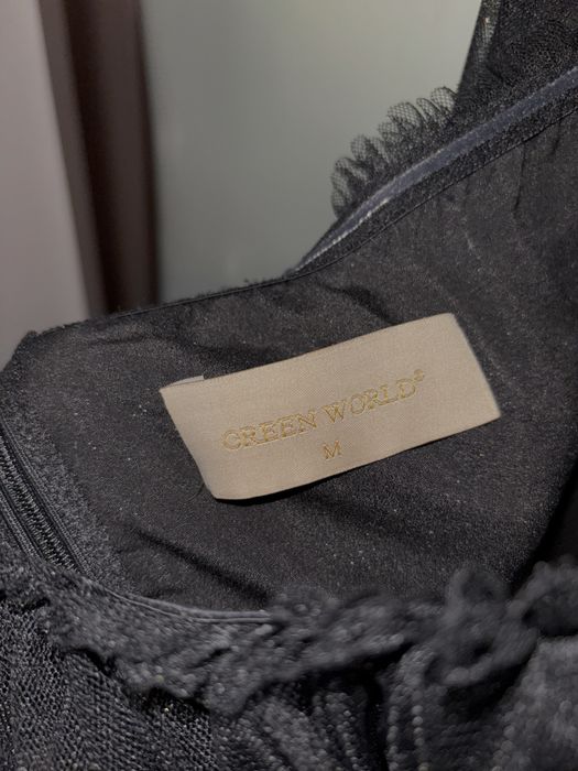 Rochie neagra lunga Greenworld