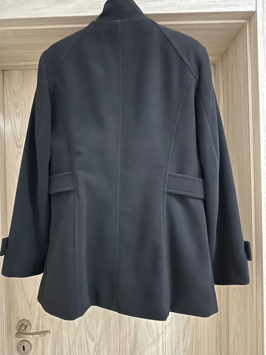 Дамско черно палто