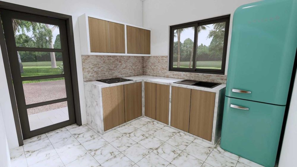 НА ИЗПЛАЩАНЕ - Двуетажна сглобяема къща с 2 спални, 70 кв. м