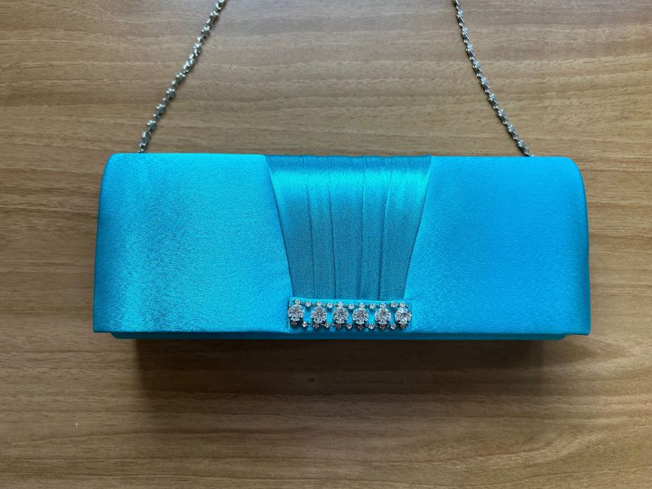 Синя чанта/ клътч