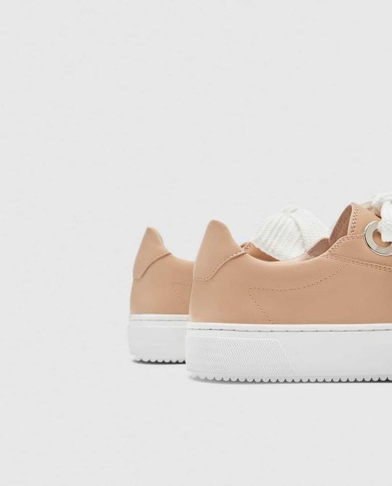 Zara-сникърси Nude Рearl