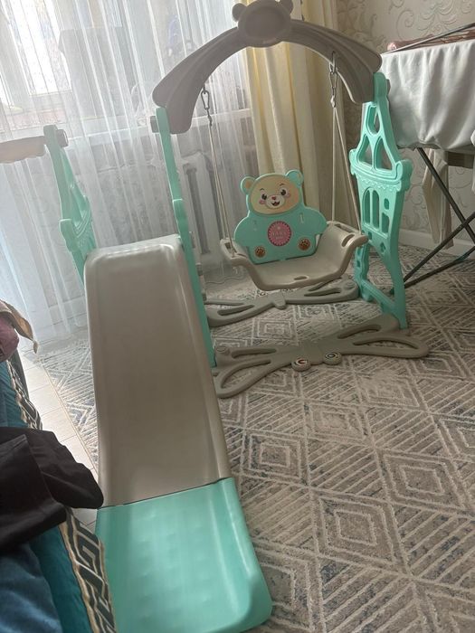 Продам детский горка с качели