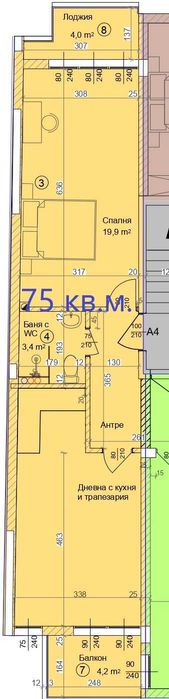 Продава се Двустаен апартамент в Ямбол, Център - 75 кв.м за 609 €/кв.м - Снимка #1
