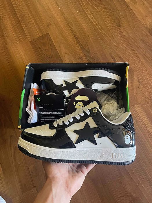 Bape Sta Patent Leather (Black&White)