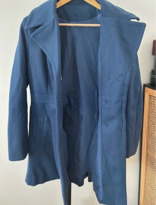 Palton dama bleumarin