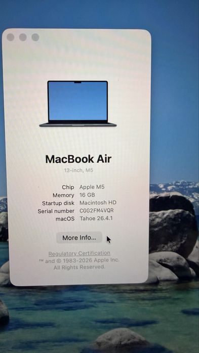 Macbook Air M5 - 13 inch - 16 GB- 512 GB